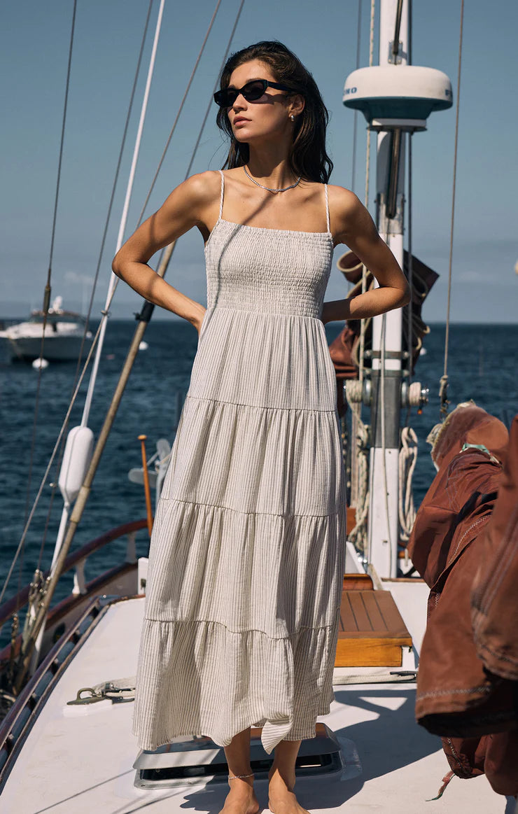 balos striped gauze maxi dress Balos Striped Maxi {Z Supply}