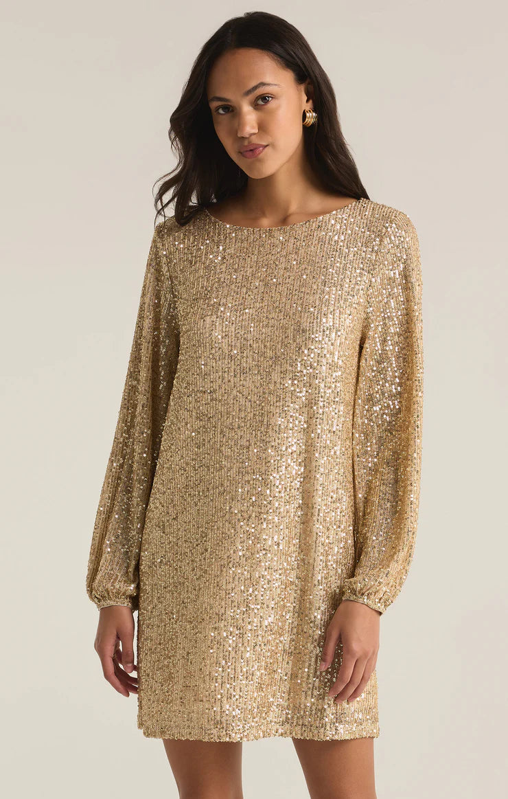 z supply long sleeve dress Andromeda Sequin Dress {Z Supply} – The Boutique at Mira's