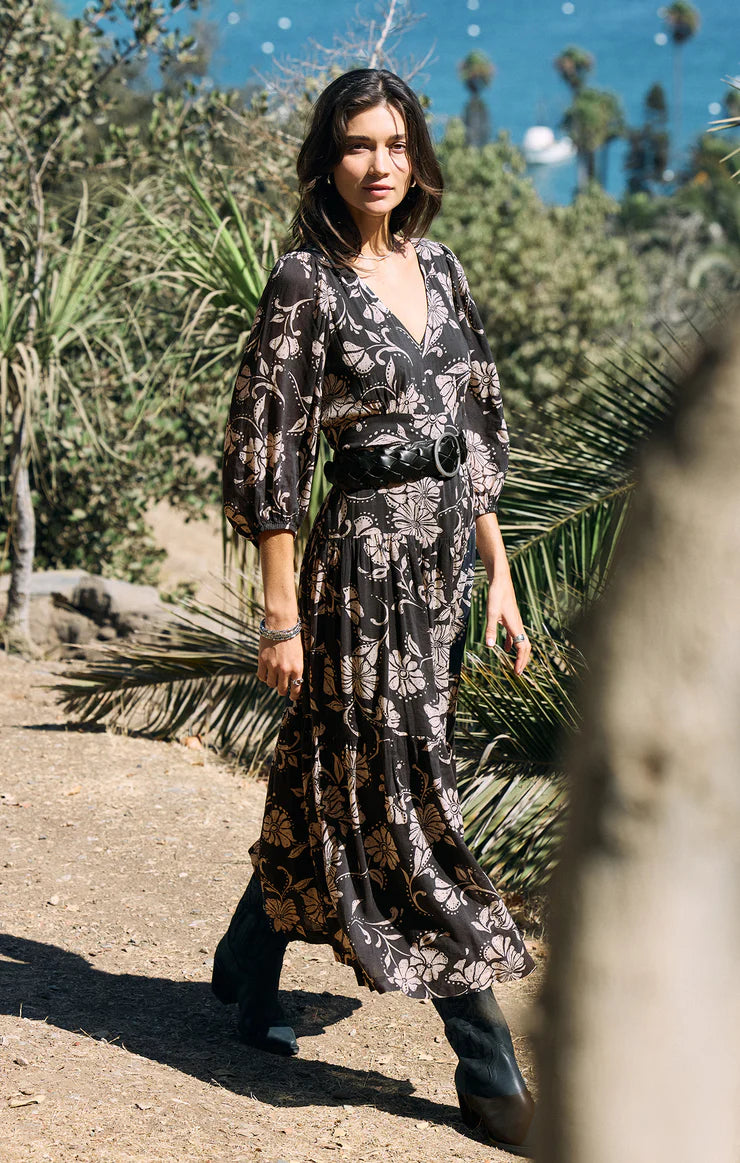 Adelina Ari Floral Midi Dress {Z Supply}  The Boutique at Mira's